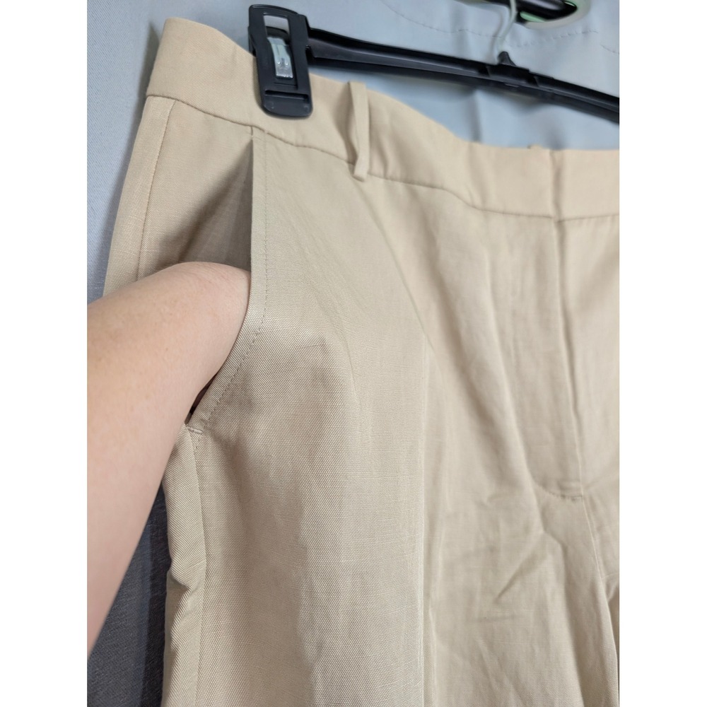 Worthington Trouser Pants‎ Womens SZ 14 Beige NEW High-Rise Wide Leg Workwear - Picture 6 of 9